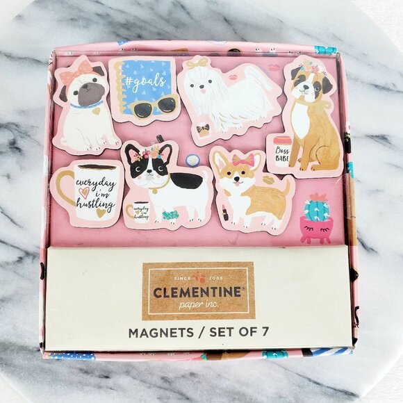 Clementine Paper Inc. Cute Collection of‎ Puppy Dog Magnets - Picture 1 of 2